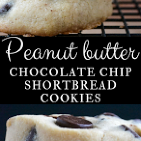 Peanut Butter Chocolate Chip Shortbread Cookie